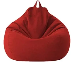 Classic Sofa Chairs Lazy Lounger Bean Bag Cover For Home Garden Lounge Living Room (Red, 100 * 120cm) -Amazon Basics Furniture Shop 31wwxYwyw3L. AC