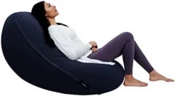 Moon Pod Adult Beanbag Chair, Gray – The Zero-Gravity Bean Bag Chair For Stress, Comfort, And All Day Deep Relaxation – Ultra Soft And Ergonomic Support For Back And Neck – For The Whole Family -Amazon Basics Furniture Shop 31xD202TKmL. AC