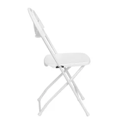 TentandTable Fan Back Heavy Duty Stackable Folding Chairs | White | 300-Pound Capacity | For Events, Banquets, Parties, And Weddings | 8 Pack -Amazon Basics Furniture Shop 31xcxBbqw7L