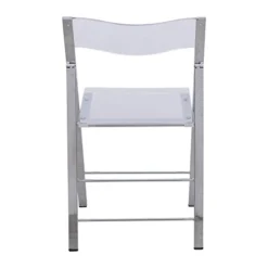 LeisureMod Milden Modern Acrylic Folding Chairs (Clear) -Amazon Basics Furniture Shop 31ypSmnm65L