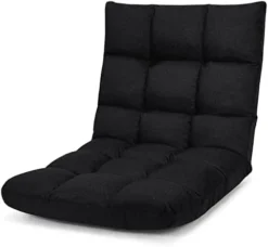 Giantex Floor Sofa Chair Video Gaming Chair With 14 Adjustable Position, Padded Back Support Floor Cushioned Seat, Folding Lazy Chair For Meditation, Reading, Watching, Living Room Recliner(Black) 16 Giantex Floor Sofa Chair Video Gaming Chair With 14 Adjustable Position, Padded Back Support Floor Cushioned Seat, Folding Lazy Chair For Meditation, Reading, Watching, Living Room Recliner(Black) -Amazon Basics Furniture Shop 31z5otDXDeL. AC
