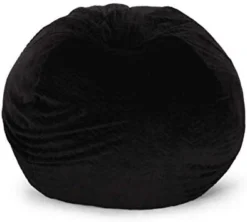 Christopher Knight Home Schley 5 Foot Bean Bag - Short Faux Fur - Black, Small -Amazon Basics Furniture Shop 31z9 3M7CRL. AC