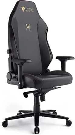 Noblerocker Gaming Chair Ergonomic PC Game Chair- Lumbar Support Headrest 4D Armrests Computer Chair, Big And Tall Comfortable Large