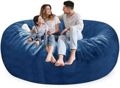 HWIVGKU Bean Bag Chairs, Giant Bean Bag Chair For Adults, 4ftbean Bag CoverComfyBean Bag Bed (No Filler, Cover Only) Fluffy Lazy Sofa (Light Grey), 4ft(120 * 65cm) -Amazon Basics Furniture Shop 41 ClzRWjiL. AC