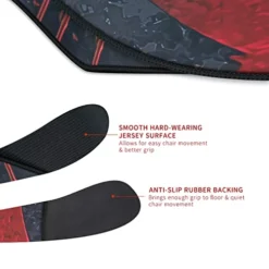 IBETTO 51x51 Inches Large Gaming Chair Octagon Carpet Natural Rubber Silent Computer Game Chair Rug Anti Slip Gamer Chair Mat For All Kinds Of Office Hard Wood Floor (Pentagram Star) 14 IBETTO 51x51 Inches Large Gaming Chair Octagon Carpet Natural Rubber Silent Computer Game Chair Rug Anti Slip Gamer Chair Mat For All Kinds Of Office Hard Wood Floor (Pentagram Star) -Amazon Basics Furniture Shop 4103hQyStyL