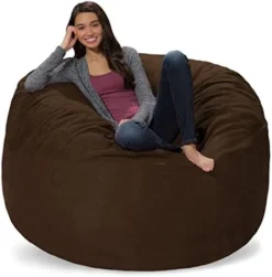 Comfy Sacks Memory Foam Bean Bag Chair, Lime Micro Suede -Amazon Basics Furniture Shop 410BW1s3ANL. AC