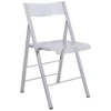 LeisureMod Milden Modern Acrylic Folding Chairs (Clear)