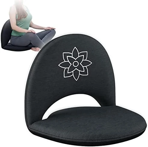 Mindful & Modern Meditation Chair | Adjustable Floor Chair With Back Support | Padded Floor Seat For Posture Support And Comfort | Portable Folds Flat For Storage | Indoor/Outdoor Use | Slate Grey 6 Mindful & Modern Meditation Chair | Adjustable Floor Chair With Back Support | Padded Floor Seat For Posture Support And Comfort | Portable Folds Flat For Storage | Indoor/Outdoor Use | Slate Grey - Image 6