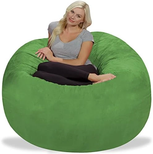 Chill Sack Bean Bag Chair With Nike Grind Foam: Giant 5' Memory Foam Furniture Bean Bag - Big Sofa With Soft Micro Fiber Cover - Brown Pebble 11 Chill Sack Bean Bag Chair With Nike Grind Foam: Giant 5' Memory Foam Furniture Bean Bag - Big Sofa With Soft Micro Fiber Cover - Brown Pebble - Image 11