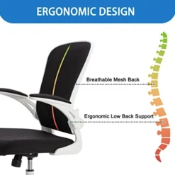Bonzy Home Ergonomic Office Chair Mesh High Back Computer Chair Height Adjustable Swivel Desk Chairs With Wheels,Adjustable Armrest Backrest,Black 13 Bonzy Home Ergonomic Office Chair Mesh High Back Computer Chair Height Adjustable Swivel Desk Chairs With Wheels,Adjustable Armrest Backrest,Black -Amazon Basics Furniture Shop 4138P0WMGqL
