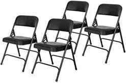 OEF Furnishings (4 Pack Premium Vinyl Padded Folding Chair, Blue -Amazon Basics Furniture Shop 413Vu4lPXNL. AC