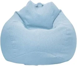 WAQIA Stuffed Animal Storage Bean Bag Chair Cover (No Filler) - Stuffable Zipper Beanbag Cover-Cotton Linen Memory Foam Beanbag Replacement Cover For Adults And Kids Without Filling -Amazon Basics Furniture Shop 413YnKy2Y7L. AC