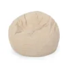 Christopher Knight Home Samantha 3 Foot Beanbag, Ivory