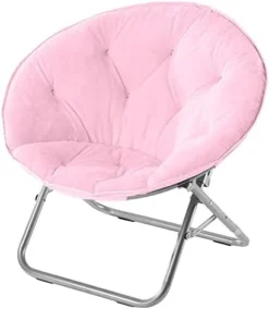 Urban Shop Faux Fur Saucer Chair With Metal Frame, One Size, Blush -Amazon Basics Furniture Shop 413y9MgtW5L. AC