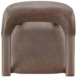 BOWERY HILL Captain's Poker Game Arm Chair With Casters In Brown Vinyl -Amazon Basics Furniture Shop 4140cn5o8qL