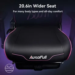 AutoFull C3 Gaming Chair For Adults Ergonomic Office Chair Racing Style Big Tall PC Chair With Footrest And Lumbar Support Pillow,Black -Amazon Basics Furniture Shop 414LtH0uI7L