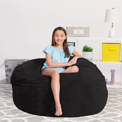 Chill Sack Bean Bag Chair With Nike Grind Foam: Giant 5' Memory Foam Furniture Bean Bag - Big Sofa With Soft Micro Fiber Cover - Brown Pebble 27 Chill Sack Bean Bag Chair With Nike Grind Foam: Giant 5' Memory Foam Furniture Bean Bag - Big Sofa With Soft Micro Fiber Cover - Brown Pebble -Amazon Basics Furniture Shop 414bYlKweLS. AC