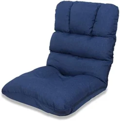 WAYTRIM 5-Position Indoor Adjustable Floor Chair, Padded Kids Gaming Sofa Chair With Backrest, Perfect For Living Room, Bedroom - Gray -Amazon Basics Furniture Shop 415DrD0v9mL. AC