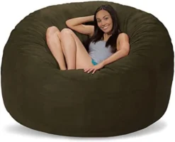 Comfy Sacks Memory Foam Bean Bag Chair, Lime Micro Suede -Amazon Basics Furniture Shop 415duDzKuOL. AC