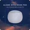 Moon Pod Lunar Lift Footrest For Bean Bag Chair, Gray - The Zero-Gravity Beanbag For Stress, Anxiety, & All Day Deep Relaxation - Ultra Soft & Ergonomic Support For Back & Neck - For The Whole Family