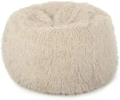 Christopher Knight Home Faux Fur Faux Fur Beanbag, 5', Pastel Pink -Amazon Basics Furniture Shop 415mL8ZXn L. AC