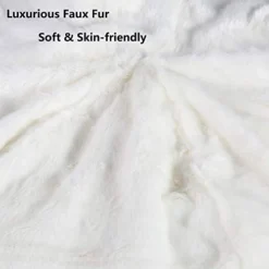 LUCKYERMORE 3FT Bean Bag Chair White Luxurious Furry Faux Fur Cover Soft Self-Inflated Beanbag Sofa Lounger For Adults Kids,Sponge Filling -Amazon Basics Furniture Shop 415xI4j8SWL