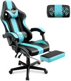 Ferghana Green Gaming Chair With Footrest, Ergonomic Gamer Chair,Office Computer Gaming Chairs,E-Sports Racing Game Chair With Lumbar Pillow And Headrest 14 Ferghana Green Gaming Chair With Footrest, Ergonomic Gamer Chair,Office Computer Gaming Chairs,E-Sports Racing Game Chair With Lumbar Pillow And Headrest -Amazon Basics Furniture Shop 4164ntHDi7L. AC