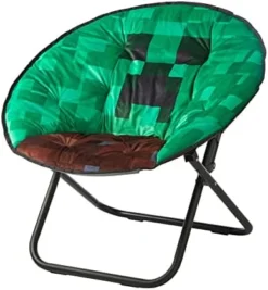 Idea Nuova Jurassic World Plush Folding Saucer™ Chair With 32" Folding And Metal Frame For Kids,Teens,Adults -Amazon Basics Furniture Shop 416Hu7PSZEL. AC