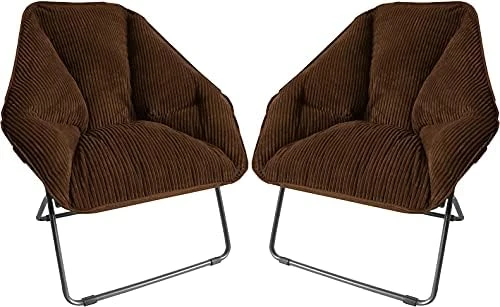 Zenithen Limited Hexagon Folding Dish Chair, Gray Corduroy - Pack Of 1 12 Zenithen Limited Hexagon Folding Dish Chair, Gray Corduroy - Pack Of 1 - Image 12