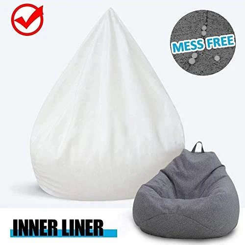 TJOUL Scorpiuse Bean Bag Inner Liner, Easy Cleaning Bean Bag Insert Replacement Cover For Bean Bag Chair, Zipper Opening No Filler (M-31.5"X35.5") 2 TJOUL Scorpiuse Bean Bag Inner Liner, Easy Cleaning Bean Bag Insert Replacement Cover For Bean Bag Chair, Zipper Opening No Filler (M-31.5"X35.5") - Image 2