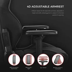 DXRacer G Series Module Ergonomic Office Executive, Video Game Chair | 4D Metal Armrest, Replaceable Seat Cushion, Standard, Black (OH/GB001) -Amazon Basics Furniture Shop 418TQjohKRL