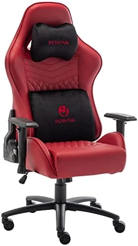 Resiova Gaming Chair Computer Office Gamer Chair With Lumbar Rest And Headrest Support,350lb Weight Capacity Metal Base Racing Style Pu Leather Ergonomic Desk Pc Chair… 13 Resiova Gaming Chair Computer Office Gamer Chair With Lumbar Rest And Headrest Support,350lb Weight Capacity Metal Base Racing Style Pu Leather Ergonomic Desk Pc Chair… - Image 13