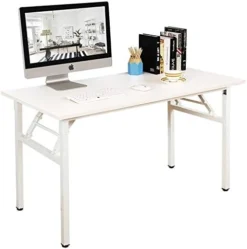 DlandHome 47 Inches Folding Table Computer Desk Portable ActivityTable Conference Table Home Office Desk, Fully Assembled Teak DND-ND5-120TB1 -Amazon Basics Furniture Shop 418jwxxPb2L. AC