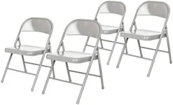 OEF Furnishings (4 Pack) Steel Folding Chairs, Grey 15 OEF Furnishings (4 Pack) Steel Folding Chairs, Grey -Amazon Basics Furniture Shop 419WZGToZL. AC
