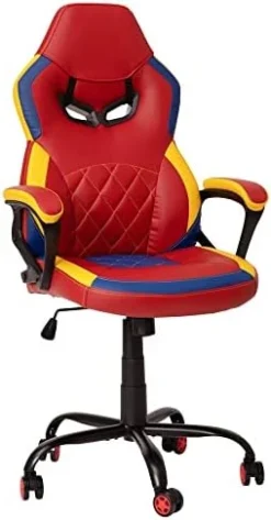 Flash Furniture X10 Gaming , Racing Office Ergonomic Computer PC Adjustable Swivel Chair With Flip-up Arms, Black LeatherSoft -Amazon Basics Furniture Shop 419fBmhbtvL. AC