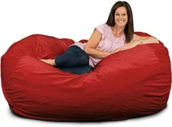 ULTIMATE SACK Lounger Bean Bag Chair: Giant Foam-Filled Furniture - Machine Washable Covers, Double Stitched Seams, Durable Inner Liner, And 100% Virgin Foam. Corner Chair. (Charcoal, Fur) -Amazon Basics Furniture Shop 419s1pl OcL. AC