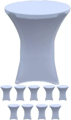 32 Round X 43" Tall Spandex Fitted Table Cover For Folding Bar Height Tables (Gold) -Amazon Basics Furniture Shop 41A0okAKjML. AC