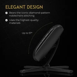 Noblechairs Footrest For Gaming Chairs, Compatible With Epic, Hero, And ICON Gaming Chairs, Real Leather, Black 11 Noblechairs Footrest For Gaming Chairs, Compatible With Epic, Hero, And ICON Gaming Chairs, Real Leather, Black -Amazon Basics Furniture Shop 41AMz4f4MJL