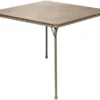 XL Series Square Folding Card Table (38") - Easy-to-Use Collapsible Legs For Portability And Storage - Vinyl Upholstery For Convenient Cleaning - Steel Construction, Wheelchair Accessible (Black)