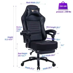 Fantasylab Racing Gaming Chair With Footrest Massage Computer Game Chair 400lb Reclining Gaming Chair Ergonomic Desk Chair Racing Recliner Chairs Leather Memory Foam Office Chair 12 Fantasylab Racing Gaming Chair With Footrest Massage Computer Game Chair 400lb Reclining Gaming Chair Ergonomic Desk Chair Racing Recliner Chairs Leather Memory Foam Office Chair -Amazon Basics Furniture Shop 41Bi2MEuj2L