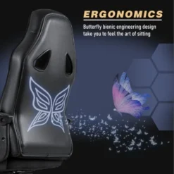 VICTONE Gaming Chair PU Leather Executive PC Computer Chair Height Adjustable Swivel Office Chair With Lumbar Support(Black) -Amazon Basics Furniture Shop 41Bk5fSgrML