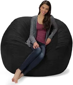 Comfy Sacks Memory Foam Bean Bag Chair, Merlot Cords -Amazon Basics Furniture Shop 41C9DCX8HLL. AC