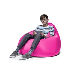 Jaxx Nimbus Spandex Bean Bag Chair Furniture For Dorms, Teen Rooms, And More, Medium, Hot Pink