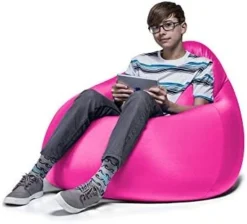 Jaxx Nimbus Spandex Bean Bag Chair Furniture For Dorms, Teen Rooms, And More, Medium, Hot Pink -Amazon Basics Furniture Shop 41COHmRsT6L. AC