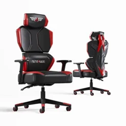 PatioMage Gaming Chair High Back Ergonomic Gaming Chair Breathable Fabric Office Chair Game Chair With Adjustable Headrest And Wider Lumbar Support Racing Mecha Thickened Seat Cushion For Adults