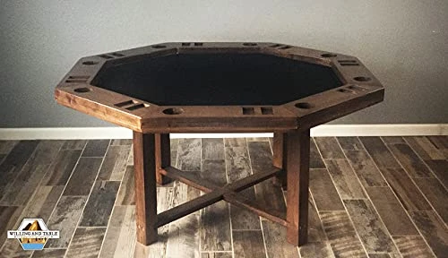 Spinning Center Gaming Table | Hardwood Board Game Table With Built In Lazy Susan | Hand Crafted | Removable Cover 2 Spinning Center Gaming Table | Hardwood Board Game Table With Built In Lazy Susan | Hand Crafted | Removable Cover - Image 2