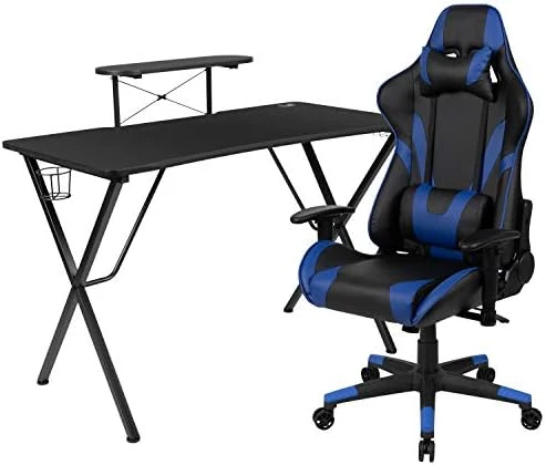 Flash Furniture Red Gaming Desk With Cup Holder/Headphone Hook & Red Reclining Back/Arms Gaming Chair With Footrest 14 Flash Furniture Red Gaming Desk With Cup Holder/Headphone Hook & Red Reclining Back/Arms Gaming Chair With Footrest - Image 14