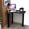 HXXXIN Metal Table Leg Desk, Heavy Duty Table Leg Triangle, Office Combination Computer Desk DIY Furniture, Without Chair