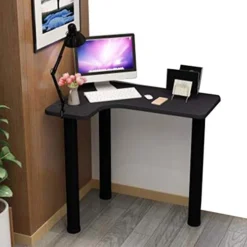HXXXIN Metal Table Leg Desk, Heavy Duty Table Leg Triangle, Office Combination Computer Desk DIY Furniture, Without Chair
