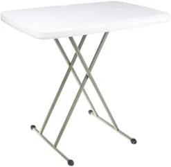 Lavish Home 75-TAB1000 Foldable Table And TV Tray By Everyday Home, 30 X 20 X 28 (for Laptops), 19" (Height), White -Amazon Basics Furniture Shop 41DzSZ8qPAL. AC